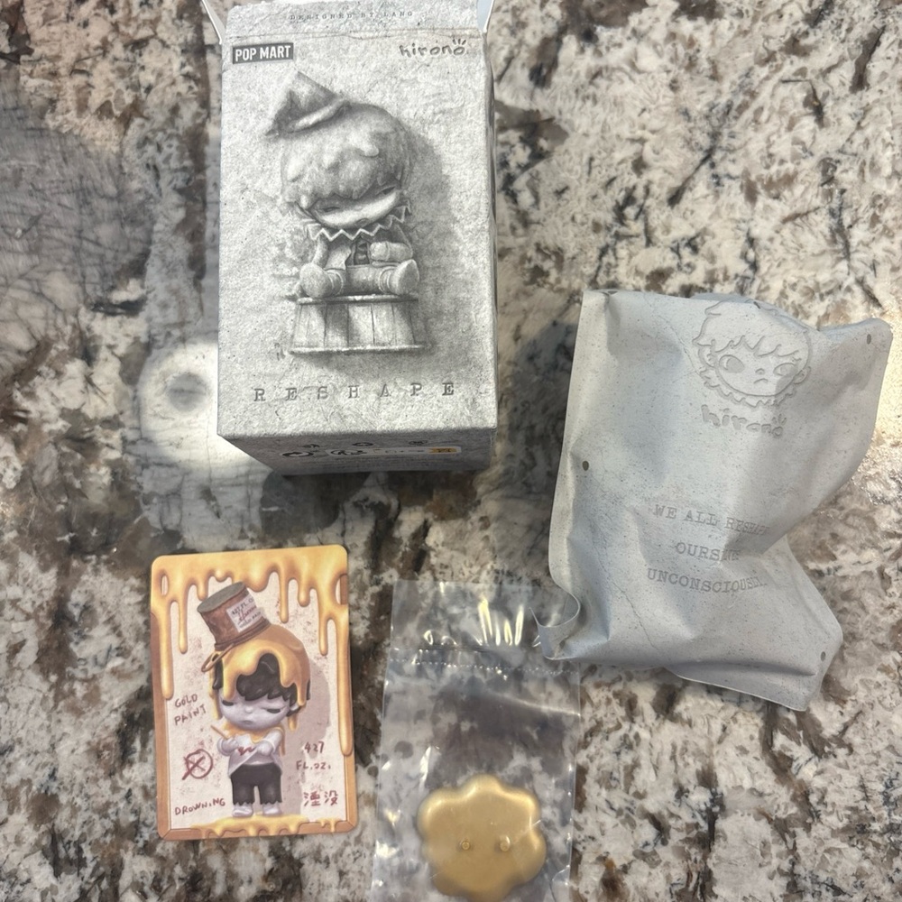 Gray and Gold Action Figures Playset